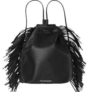 LIMITED EDITION Vegan Leather Fringe Backpack NWT